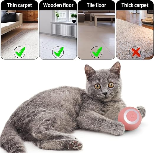 Intelligent 360° Cat Toy Ball – Interactive Funny Cat Exercise Ball