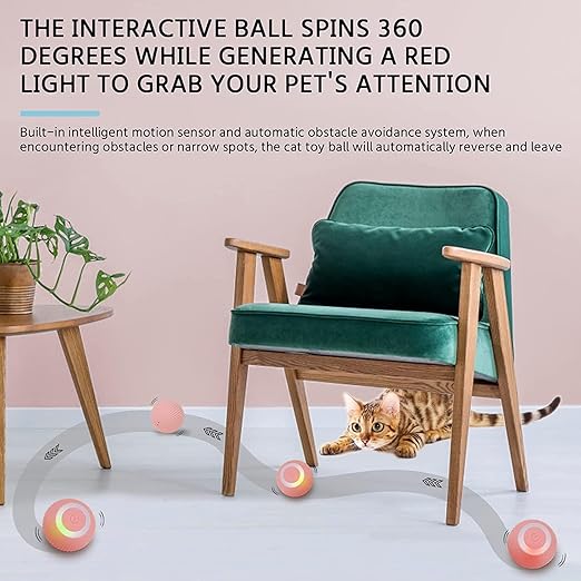 Intelligent 360° Cat Toy Ball – Interactive Funny Cat Exercise Ball
