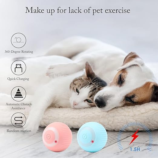 Intelligent 360° Cat Toy Ball – Interactive Funny Cat Exercise Ball