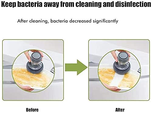 Soap Dispensing Dish Brush – Built-in Liquid Storage Cleaning Brush