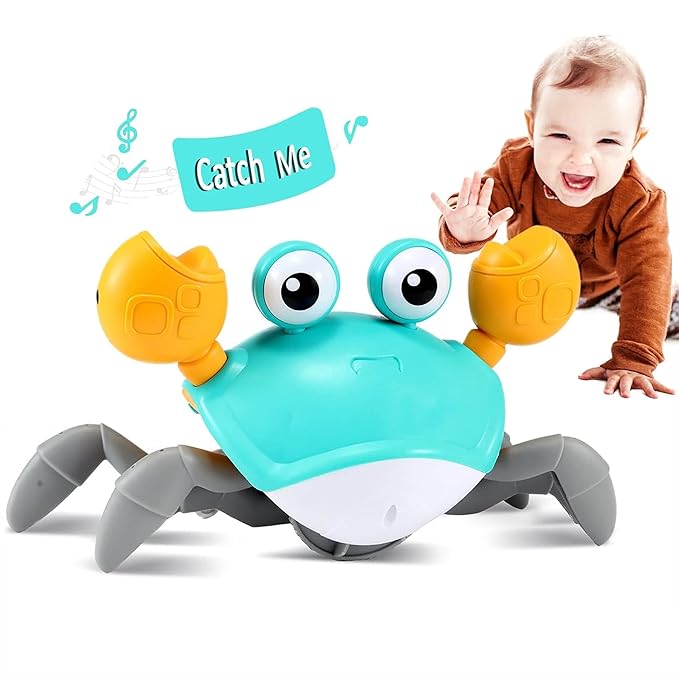 Crawling Crab Baby Musical Toy – LED Lights & Rechargeable