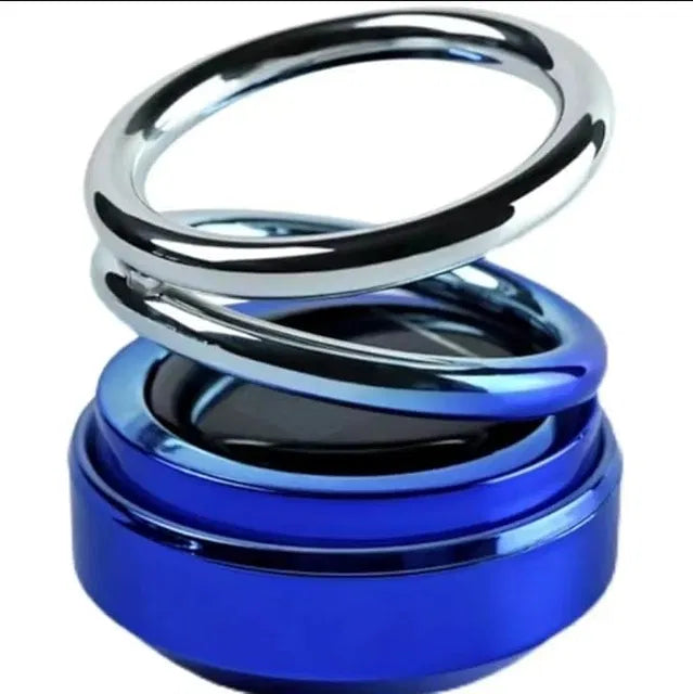Metallic Double Spring Solar Rotating Car Perfume – Dashboard Decor