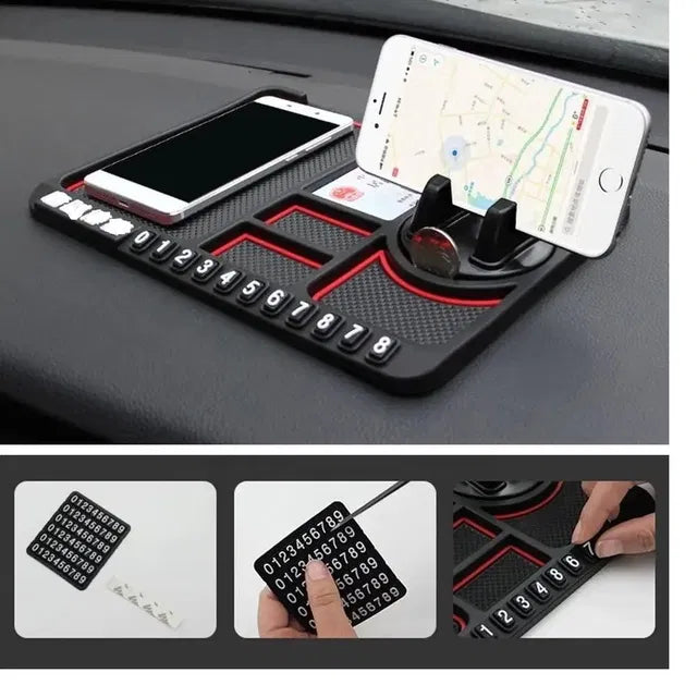 Car Mobile Holder for Dashboard – Anti-Slip Silicone GPS Mount