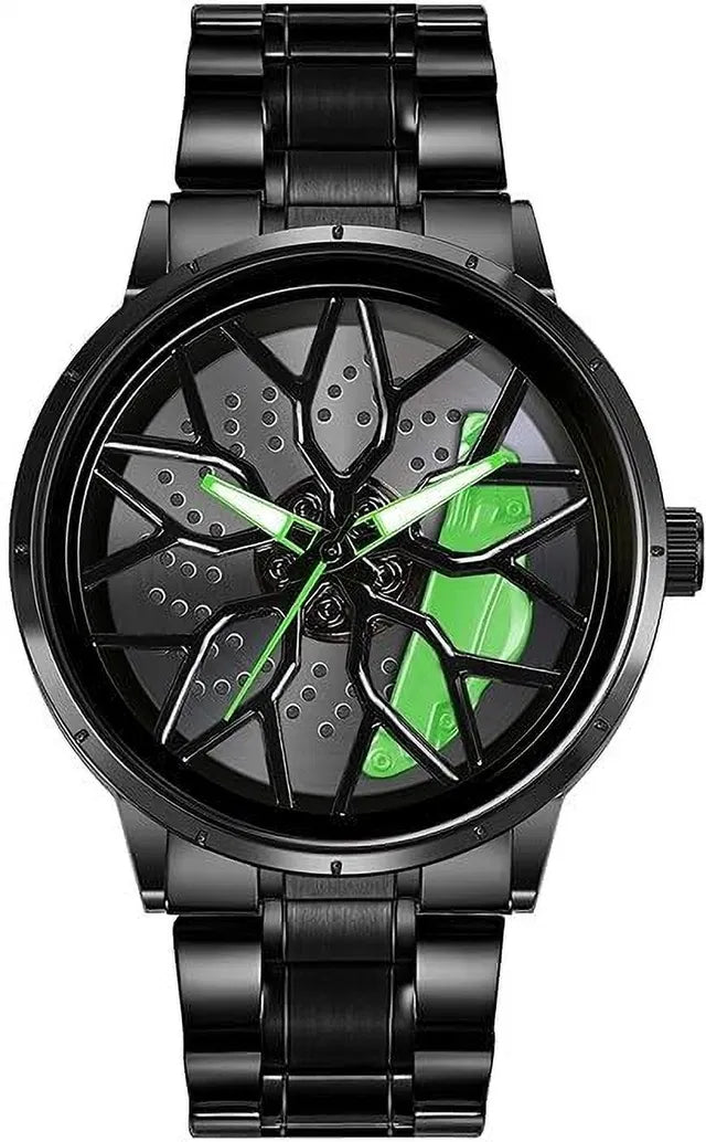 Stereoscopic Car Wheel Watch – Unique 3D Design Quartz Watch