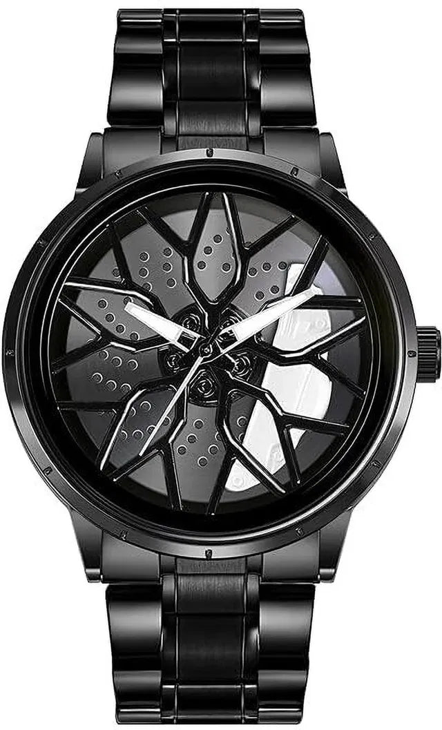 Stereoscopic Car Wheel Watch – Unique 3D Design Quartz Watch