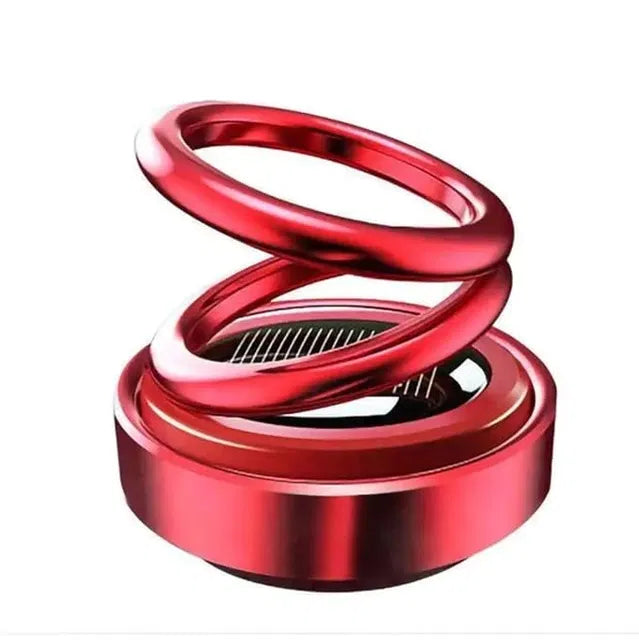 Metallic Double Spring Solar Rotating Car Perfume – Dashboard Decor
